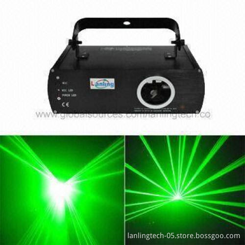 Single Laser Light with 80mW Power, Comes in Green, Used for DJs, Disco and Club Pub